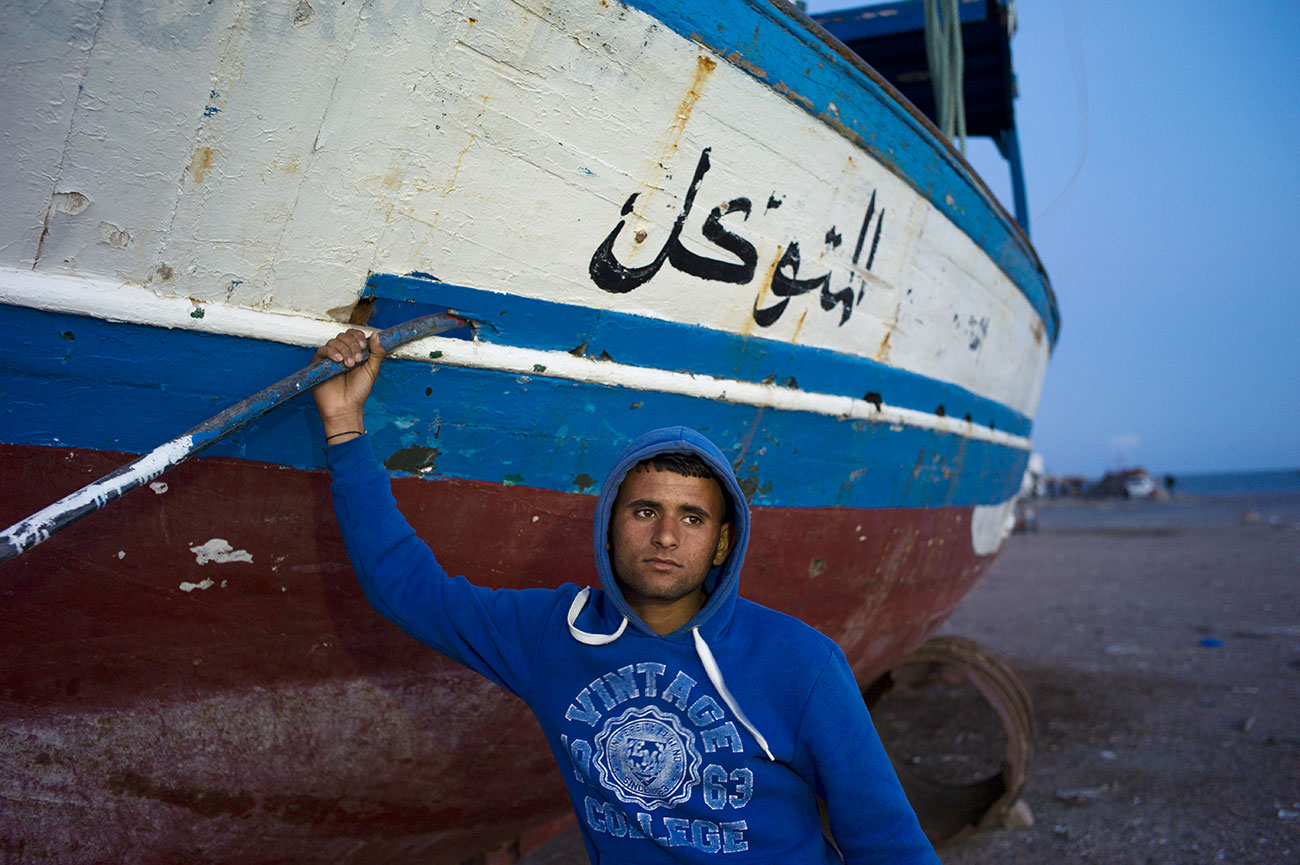 Ali, candidat au départ, Zarzis. Tunisie, 2011 © Patrick Zachmann Magnum Photos