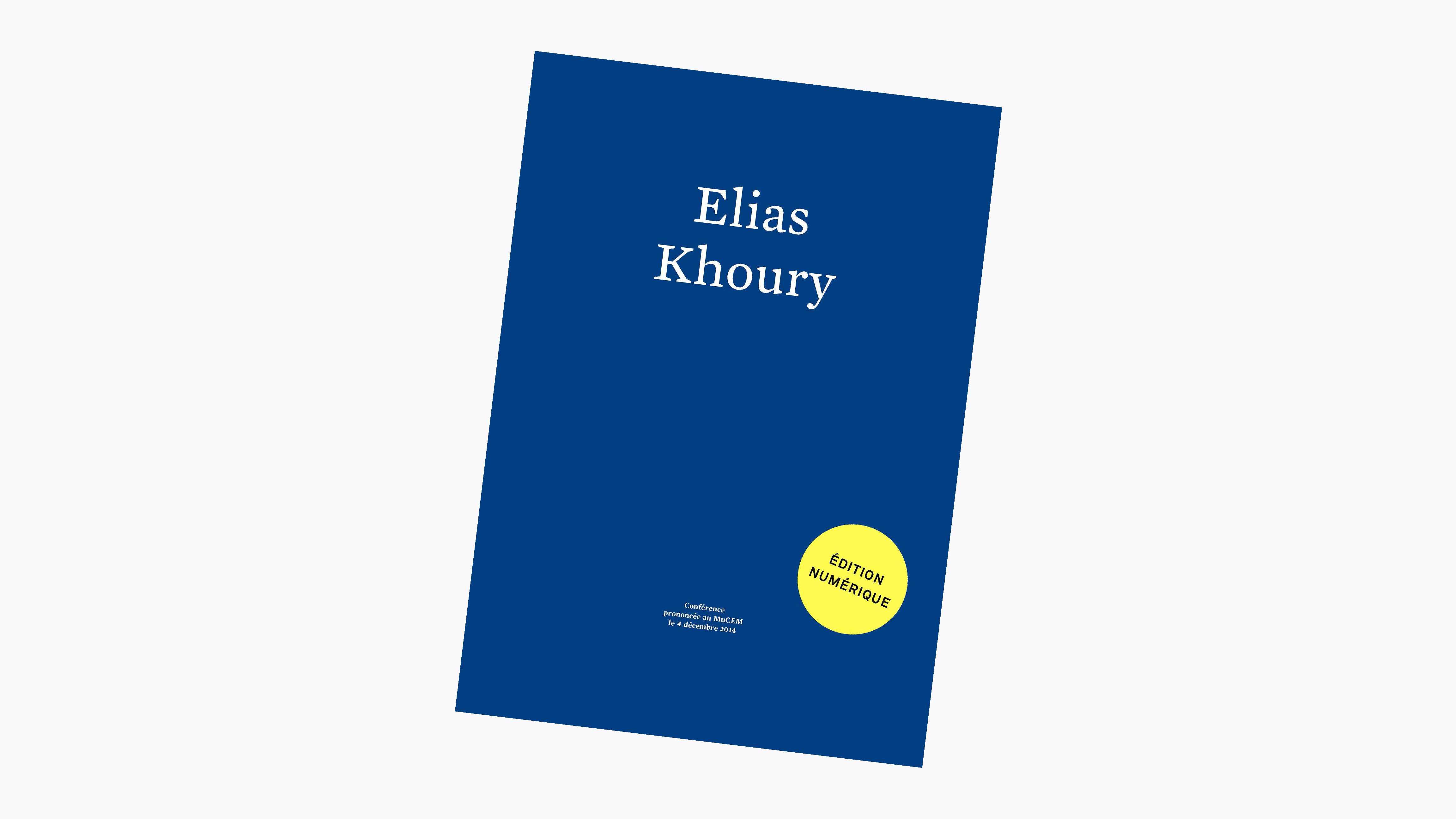 couverture - Elias Khoury