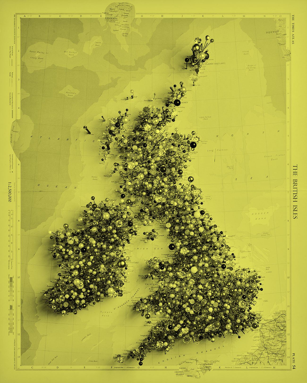 Chris Kenny Fetish Map of the British Isles©Chris Kenny, photo Gabriel Kenny Ryder