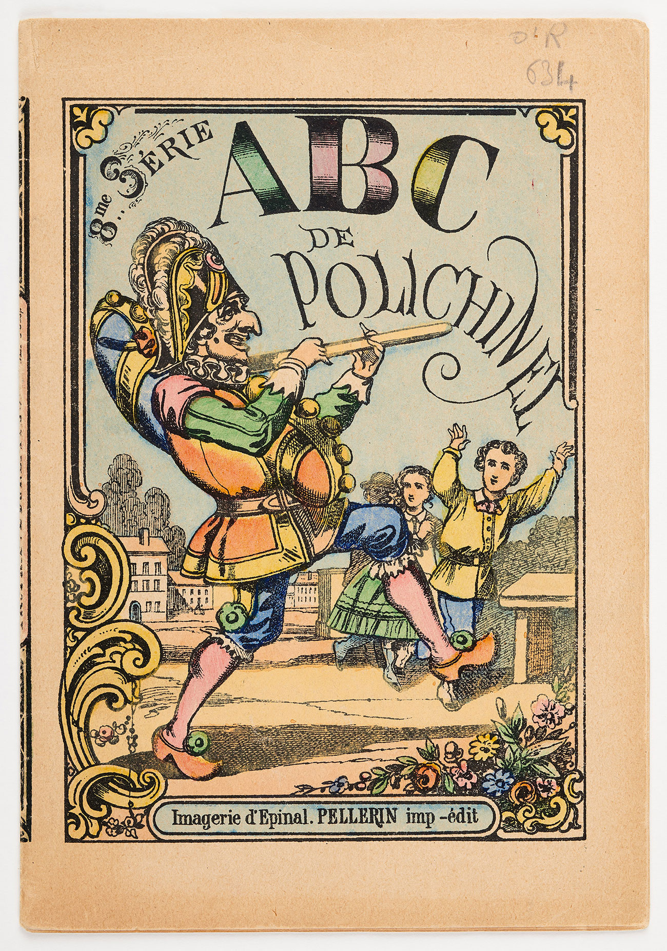 « ABC de Polichinel », monographie imprimée de Pellerin & Cie à Epinal,  fin du XIXe siècle. Mucem, O1R 634 © Mucem / Marianne Kuhn