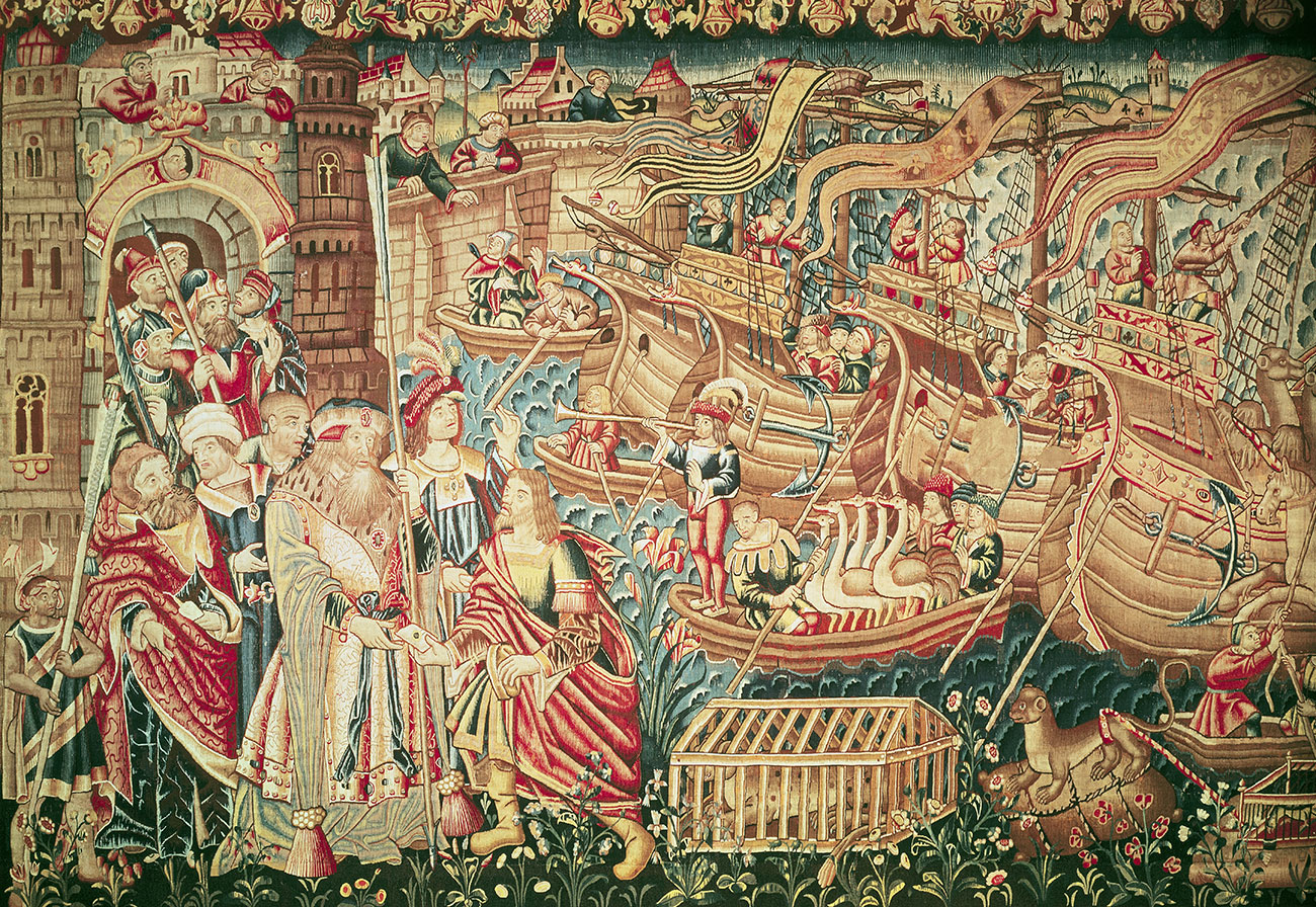 Arrivée de Vasco de Gama à Calicut, detail © Bridgeman Images