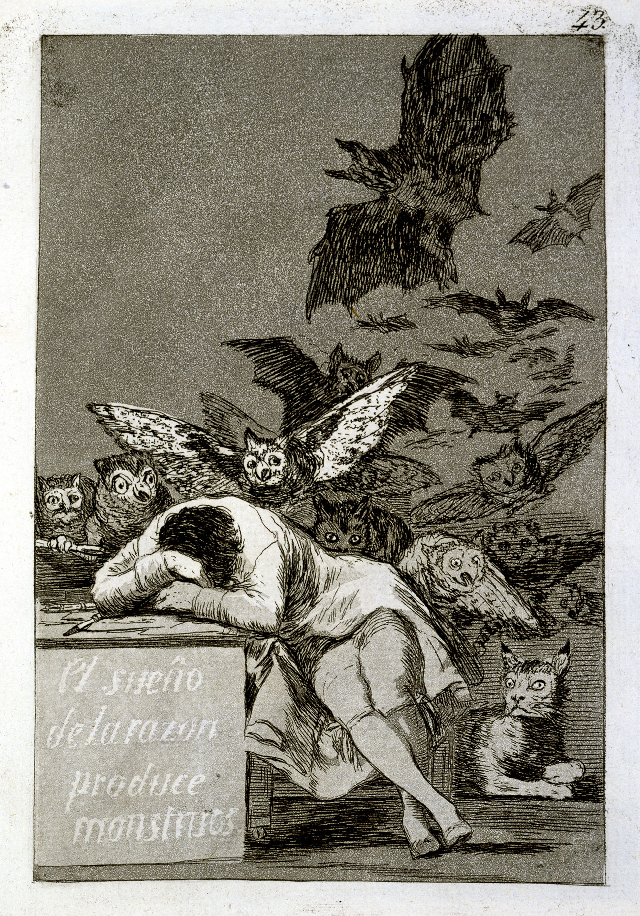 Le sommeil de la raison engendre des monstres, Francisco José de Goya y Lucientes © The British Museum, Londres, Dist. RMN-Grand Palais The Trustees of the British Museum