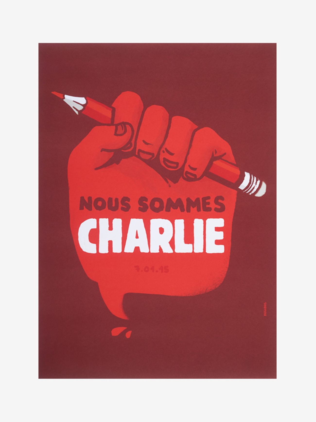 Affiche de manifestation, Nous sommes Charlie © Mucem
