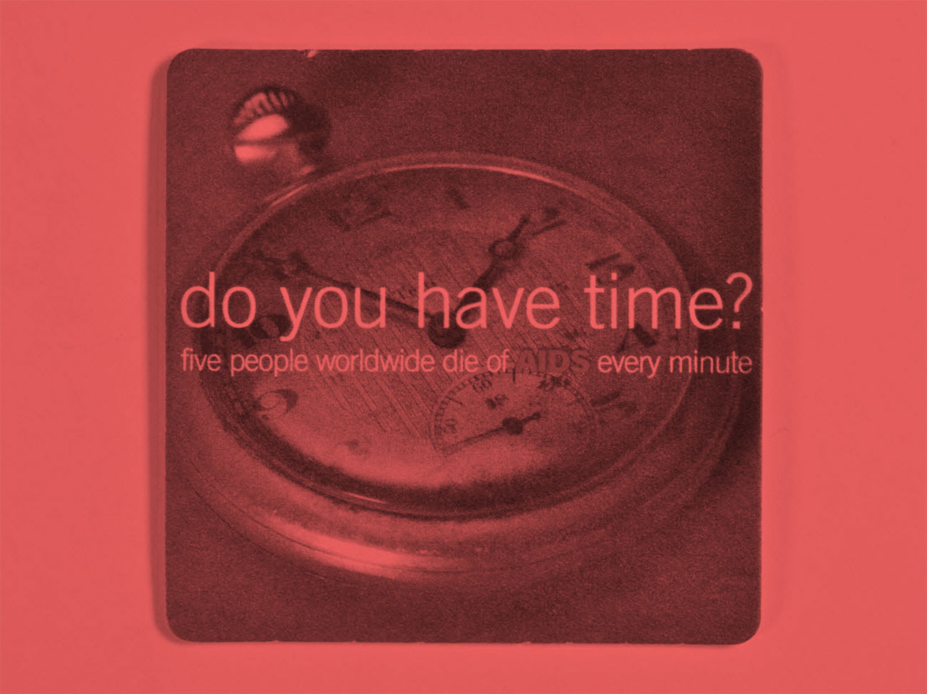Sous-bock "Do you have time?" (avez vous du temps ?), Grande-Bretagne, 1er décembre 2003 © Mucem, 2004.213.28