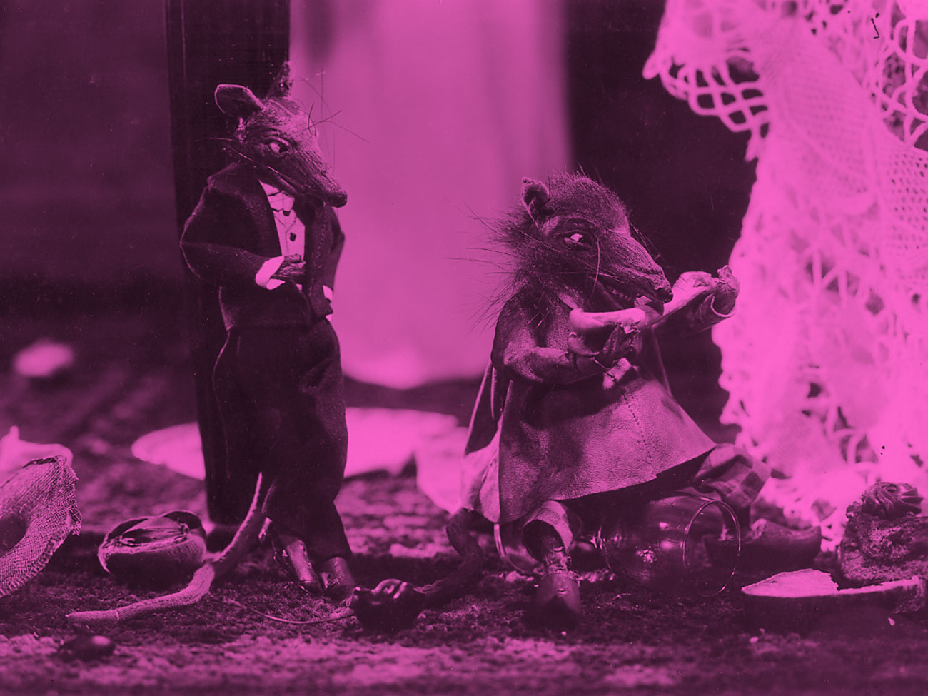 1932 - Le Rat des villes et le rat des champs - Photo L. Starewitch