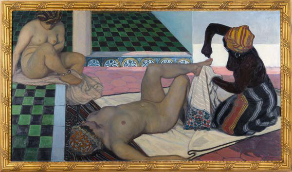 Jules Migonney, Le Bain maure, 1911 104 x 188 cm © Musée du monastère royal de Brou, Bourg-en-Bresse Photo © Carine Monfray